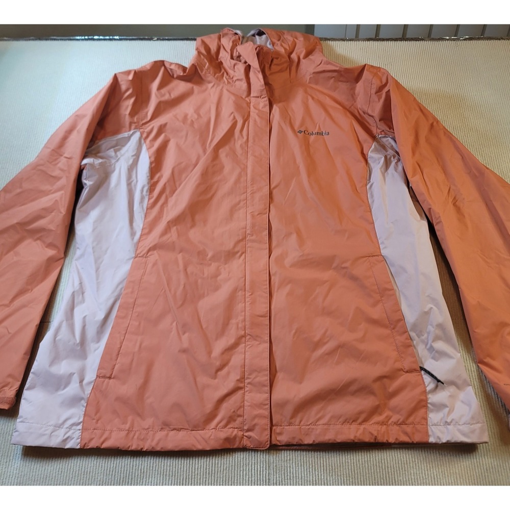 Columbia Scattered Showers Jacket Waterproof Omni-Shield Vented Peachy hoodie2XL
